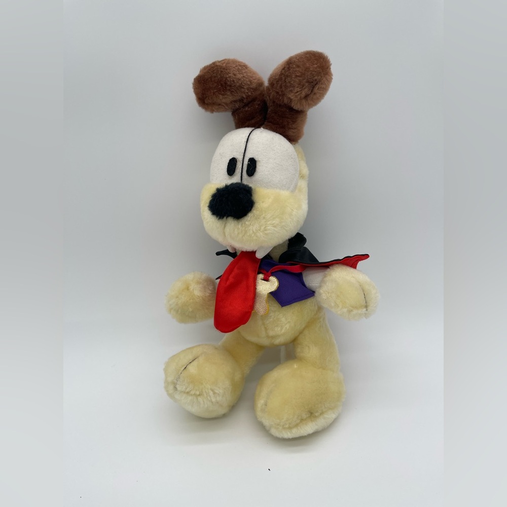 Vintage Garfield Odie Halloween Plush Stuffed Animal 12” Vampire Dog